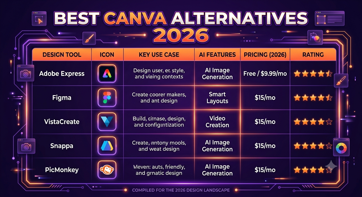 Canva Alternatives 2026 — Best Tools Compared thumbnail